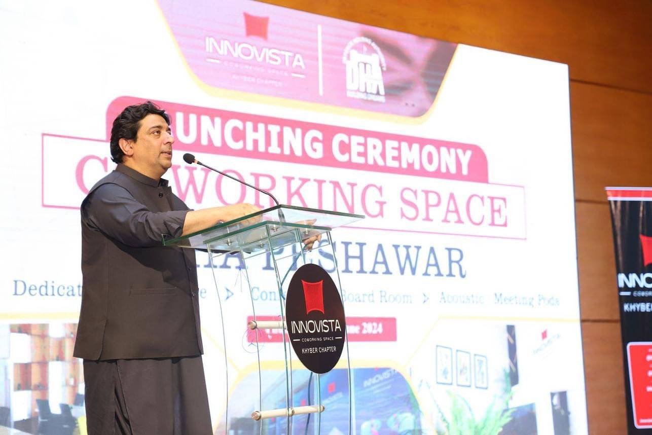 Hisham sarwar at Innovista Khyber launching ceremony